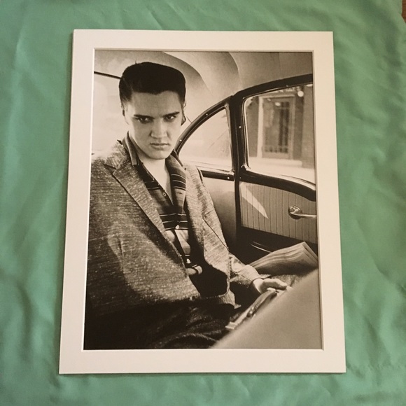 Elvis Presley art matted smolder car backseat - Picture 1 of 2